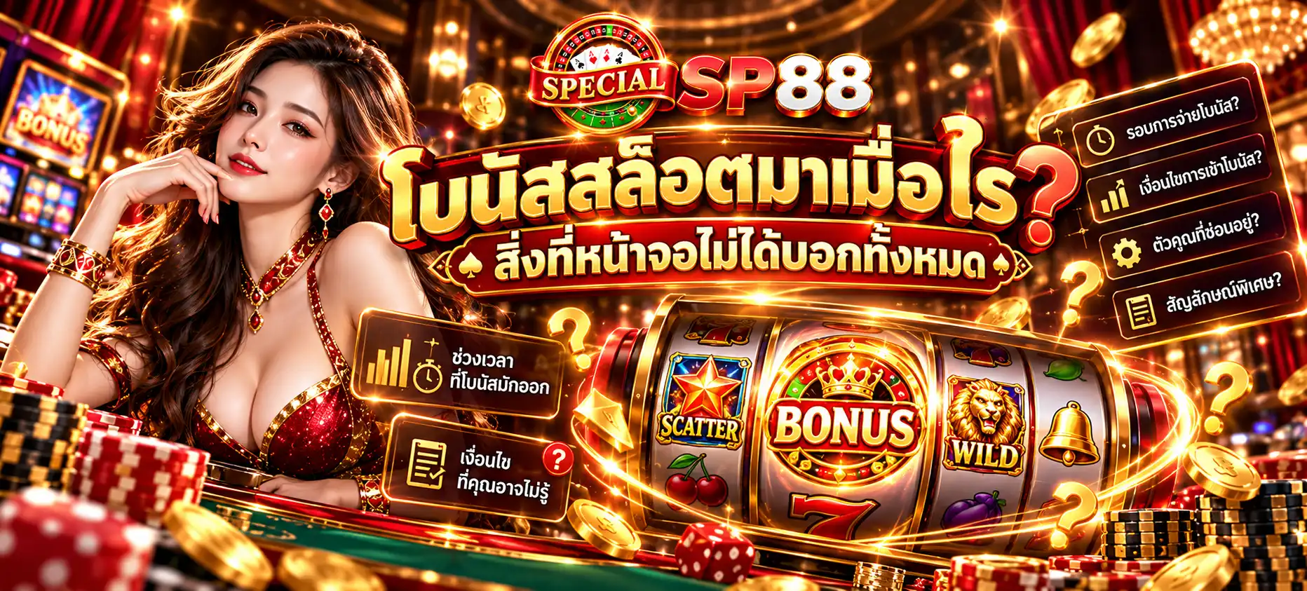 โบนัสสล็อตมาเมื่อไร? สิ่งที่หน้าจอไม่ได้บอกทั้งหมด